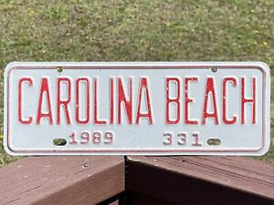 Carolina Beach North Carolina License Plate 1989 #331 NC City Plate