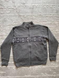 Dale Of Norway Vintage Wool Mens Zip Sweater Size L