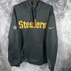 Pittsburgh Steelers Mens Extra Large Pullover Therma Fit Drawstring Hoodie