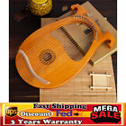 New Listing16 Metal String Mahogany body Lyre Harp with Tuning Wrench Strings Cloth Gift