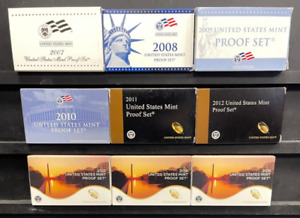 2007-2015-S US Mint Proof Sets (9 Sets)