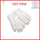 White Cotton Gloves for Eczema and Dry Hands - Breathable Glove Liners - Moistur