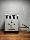 Antique SMALL Porcelain Free Standing Gas Heater Bathroom Vintage 10”x13”