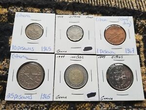 Ghana : Collection of 6 Different Circulated Coins - iii