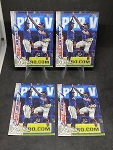 New ListingRonald Acuna Jr, Ozzie Albies 4 Card Lot 2020 Topps Braves New World #538
