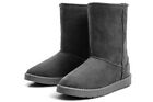 Winter Boots Women's Faux Fur Suede Mid Calf Warm Snow Fashion 5-10 US Size Boot