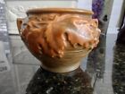 Roseville Pottery Vintage Bushberry Jardiniere 657-3 Terracotta/Rust 1941