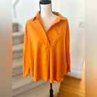 Akris Punto Marigold Orange Cotton Tunic Blouse
