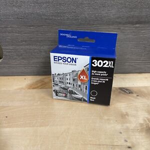 Genuine Epson 302XL Black Ink Cartridge T302XL020 Dated 05/2026 New