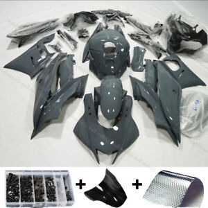 Gloss Nardo Gray Fairing Kit w/ Screws For YAMAHA YZF R3 R25 2019 2020 2021 ABS (For: 2020 YZF R3)