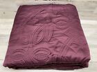 Hotel Collection Dutch Floral Queen Quilted Coverlet Purple Excellent Condition