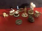 Miniature Doll House Lot Of (12) Food Desserts Plates Dog Cat Flowers +