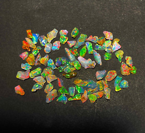 Natural AAA Quality Multi Fire Ethiopian Opal Polish Rough Loose Gemstone 200 CT