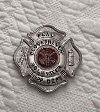 Obsolete Vintage CLOVERHAVEN Volunteer Fire Dept Badge