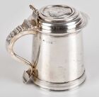 British Sterling Silver Beer Tankard Mug London 1901 Edward VII Coronation