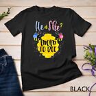 Womens Gender Reveal What Will It Bee Shirt He or She Mom Unisex T-shirt