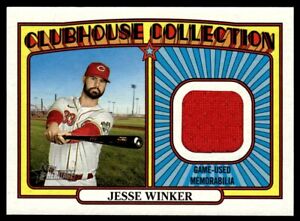 2021 Topps Heritage Clubhouse Collection Relics Cincinnati Reds Jesse Winker