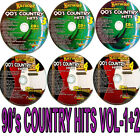 90's COUNTRY VOL-3+4 Chartbuster Karaoke CD+G 6 DISC BOX SET NEW w/SONG LIST