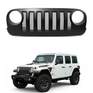 For Jeep Wrangler JK JKU Rubicon Sahara Front Bumper Mesh Grille Grill JL Style (For: Jeep)