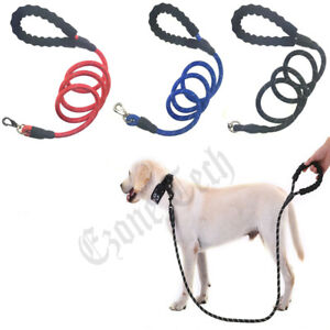 5FT Dog Leash Pet Rope Training Walking Reflective Nylon Lead with Padded Handle
