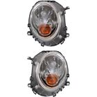 Headlight Set For 2007-2015 Mini Cooper Left and Right Yellow Turn Signal Light (For: More than one vehicle)