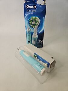 Oral-B Pro 1000 Blue White 3 Modes Rechargeable Electric Toothbrush, Damaged Box