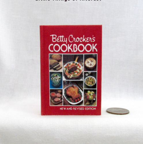 BETTY CROCKER Cookbook 1:4 Scale Illustrated Readable Miniature Book