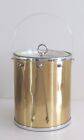 New ListingVintage Georges Briard Ice Bucket Gold Clear Lucite Handle Lid + Utensil Hooks