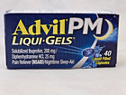Advil PM Liqui-Gels Ibuprofen Pain Reliever 200mg Liquid Capsules 40 Exp. 10/24
