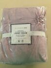 pottery barn teen Dorm ruched rosette duvet fits twin & xl dusty iris cottage