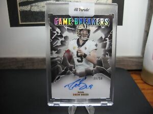 2021 Panini One Drew Brees Game Breakers On Card Auto 36/50 Acetate