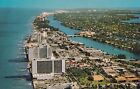 Postcard FL Miami Florida Carillon and Deauville Hotel Aerial View H6