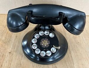 Antique Automatic Electric Company  Rotary Desk Telephone + Handset