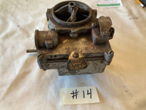 #14 2GC ROCHESTER CARB SIDE GAS TRI POWER CHEVY 59-61 RAT ROD HOT STREET VINTAGE