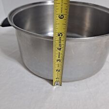 Vintage Vollrath Pot 5 Quart Stockpot Pan 304 S Tri Ply Stainless Stell Handles