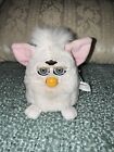 Vtg 1999 Tiger Electronics FURBY Babies #70-940 White Pink Ears Tags Works!