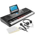 61-Key Digital Keyboard with Light Up Keys - Electronic Piano Beginner Kit