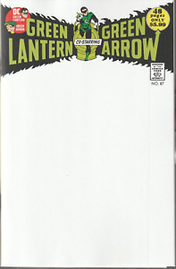 Green Lantern Co-Starring Green Arrow # 87 Blank Facsimile Edition NM 2024 [W1]