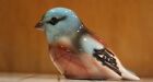 WIEN KERAMOS BLUE BIRD Tail Down Ceramic BIRD FIGURINE Made in Austria