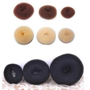 2/1 PCS Women Ladies Girls Hair Donut Hair Ring Bun Maker Hair Styling Tools ~❉