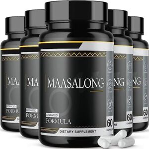 (5 Pack) Maasalong Pills Supplement Advanced Formula Masalong- 300 Capsules