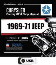 1969-1971 Jeep Factory OEM Shop Manuals on USB