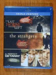 LAST HOUSE ON LEFT/PERFECT STRANGERS/PERFECT GETAWAY BLU RAY TRIPLE BRAND NEW