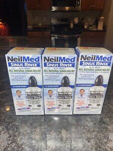 LOT of (3) NeilMed Sinus Rinse Bottle Starter Kit Exp 10/2027 Brand New