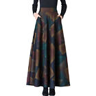 Office Skirt Plus Size Versatile High Waist A-line Maxi Winter Long Skirt