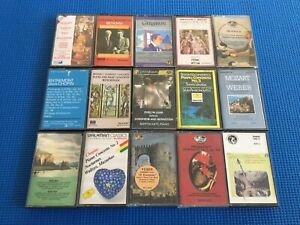 Classical Music Lot Of 15 Cassette Tapes