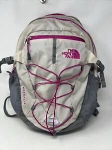 THE NORTH FACE BOREALIS BACKPACK Dark Gray White and Pink accents