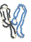 Gold Filled Onyx Pearl Lot Of Beaded Necklaces