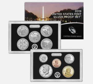 New ListingHOT! 2019-S US Mint Silver Proof Set with OGP & COA without Reverse Proof Penny