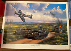 Clash of Armor Sturmovik IL-2 Attacks Tanks WWII Stan Stokes Aviation Art Print